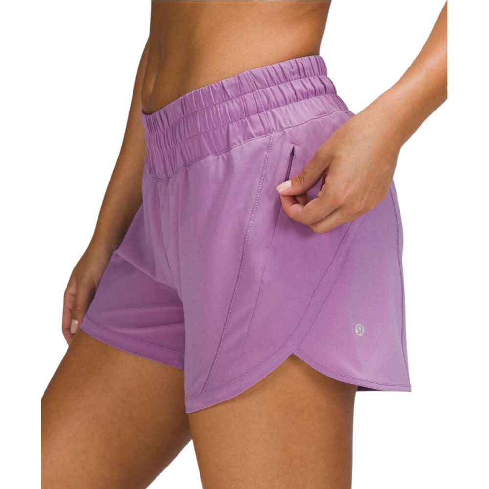 Lululemon Track That Mid-Rise Lined Short 5" Wisteria Purple